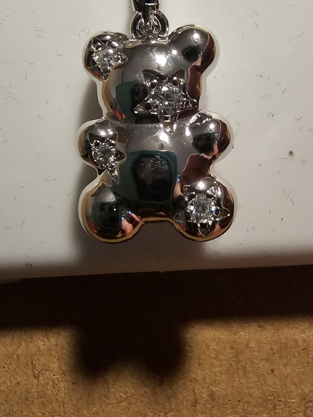 Moissainite Teddy Bear Pendant